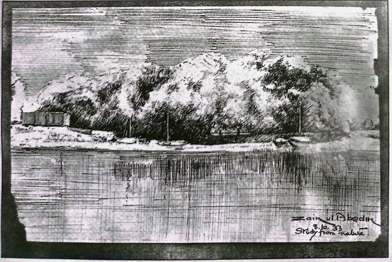 ছবি আঁকার নেশায় । শিল্পী জয়নুল আবেদিন